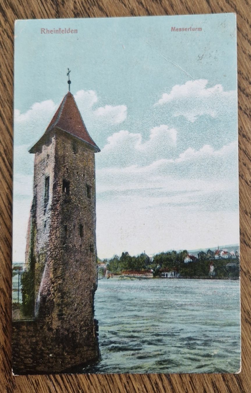Cartoline postali: Rheinfelden Messerturm 1915 – Usato da Ebikon venduto da Donar50