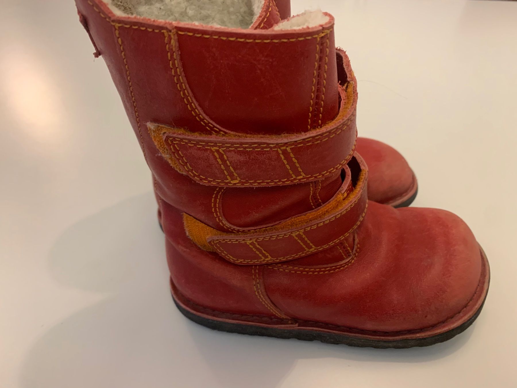 Scarpe per ragazzi: Winderschuhe aus rotem Leder, Gr. 27 – Usato da Zürich venduto da lando-2010 2