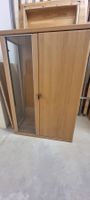 Glastürenschrank aus Eiche Massiv, Top Zustand!