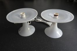 2x Lampenfuss weiss 40W evt. Ikea Tischlampe Nachttischlampe