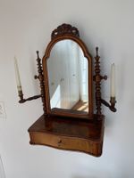 Wandtischchen mit Spiegel, antik