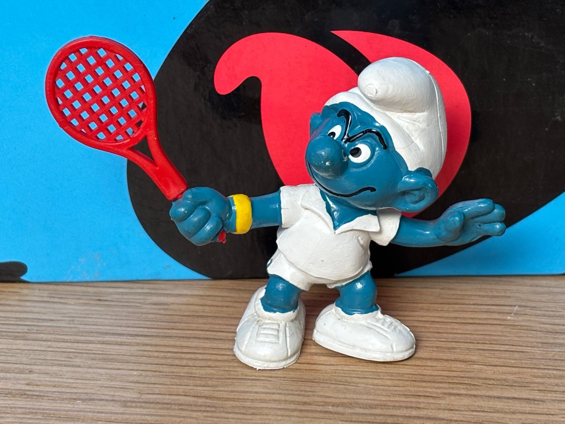 Schleich Statuette: Tennis-Schlumpf 2 – Usato da Lyss venduto da Duckszone