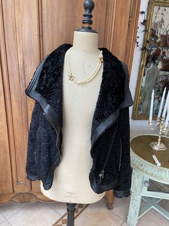 Superbe blouson fausse fourrure Leonardo