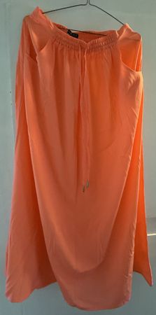 Damen Rock Orange Groesse 40 neuwertig
