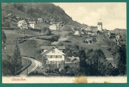 Obstalden GL, schöne Dorfansicht um 1915, ungelaufen