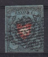 Schweiz 1850: RAYON I ohne Kreuzeinfassung - Kat. 750.--