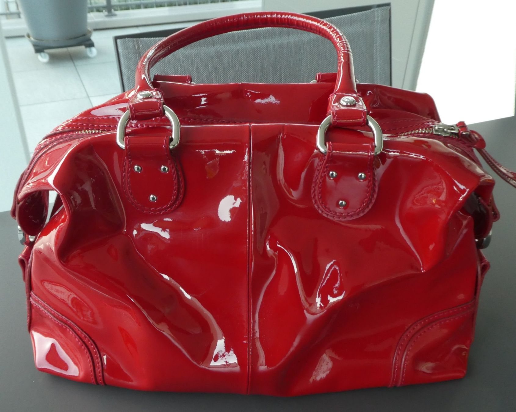 Borse da donna: Handtasche OROTON rot – Nuovo (secondo la descrizione) da Goldau venduto da Aizo 1