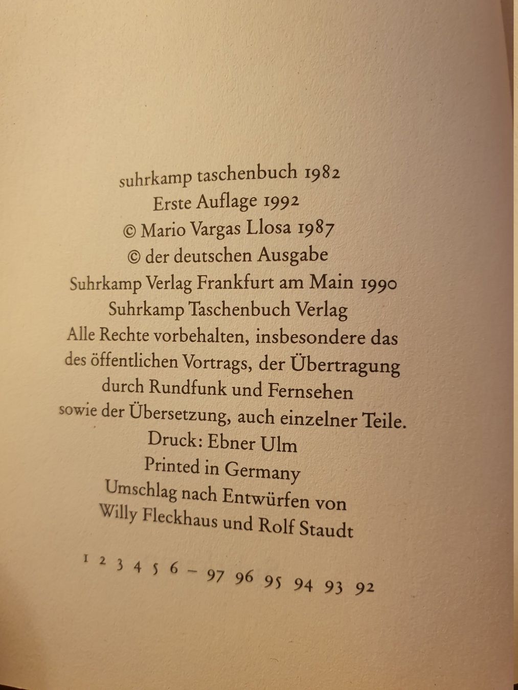 Libri: Der Geschichtenerzähler - Vargas Llosa – Usato da Zürich venduto da loosebone 2