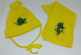 Tabaluga Baby-Set Mütze & Schal – NEU mit Etikett (Vintage) 