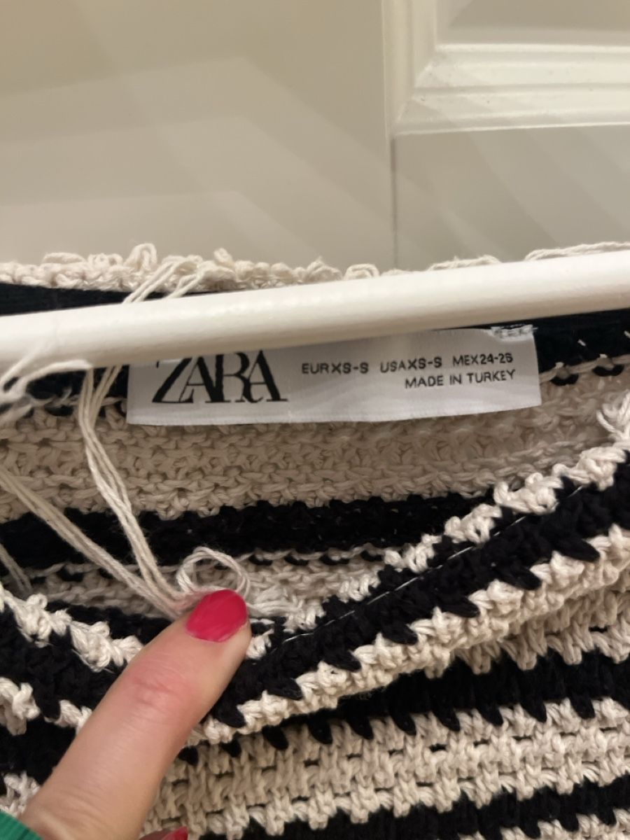 Zara Maglioni & Felpe: Zara Strickpullover, gestreift, Gr. XS (oversize) – Usato da Riehen venduto da SalomeTramer 3