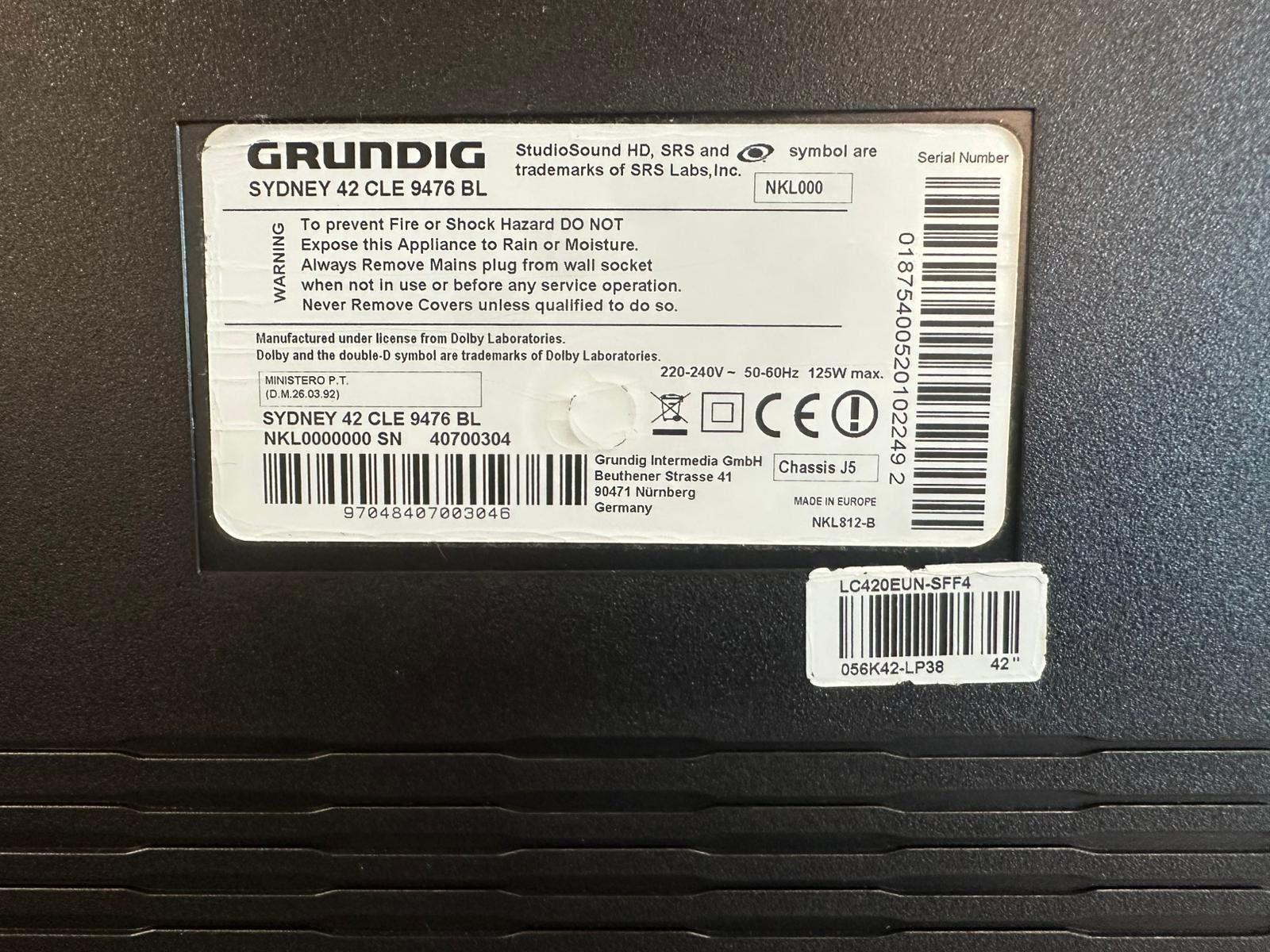 Grundig Televisori: Grundig Sydney 42 – Usato da Appenzell venduto da 1xRichtig 2