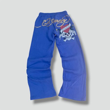 Ed Hardy purple wide leg sweatpants y2k vintage hose