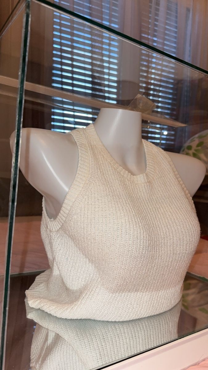 Top: Damen Strick Top weiss – Usato da Buchs AG venduto da era_5wsj