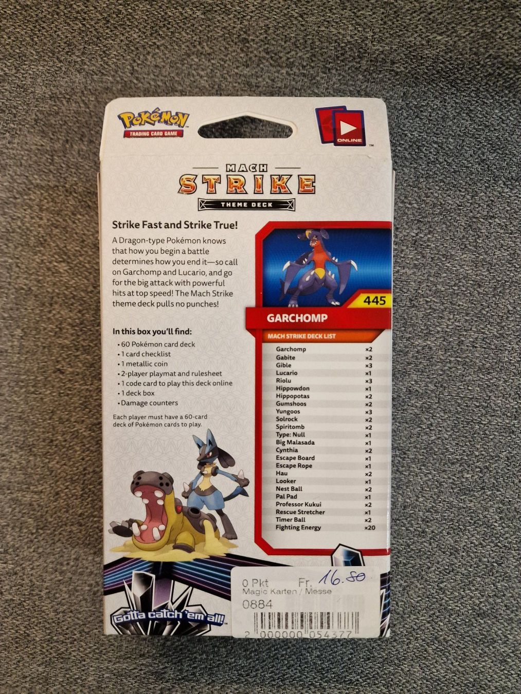 Pokémon Sammelbilder & Trading cards: Pokémon Garchomp Mach Strike Theme Deck, ungeöffnet! – Neu und originalverpackt aus St. Erhard von hubi36 1