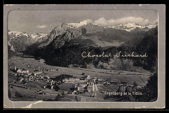 Ansichtskarten: AK Engelberg, Panorama et le Titlis – Gebraucht aus Berlin von bartko-reher