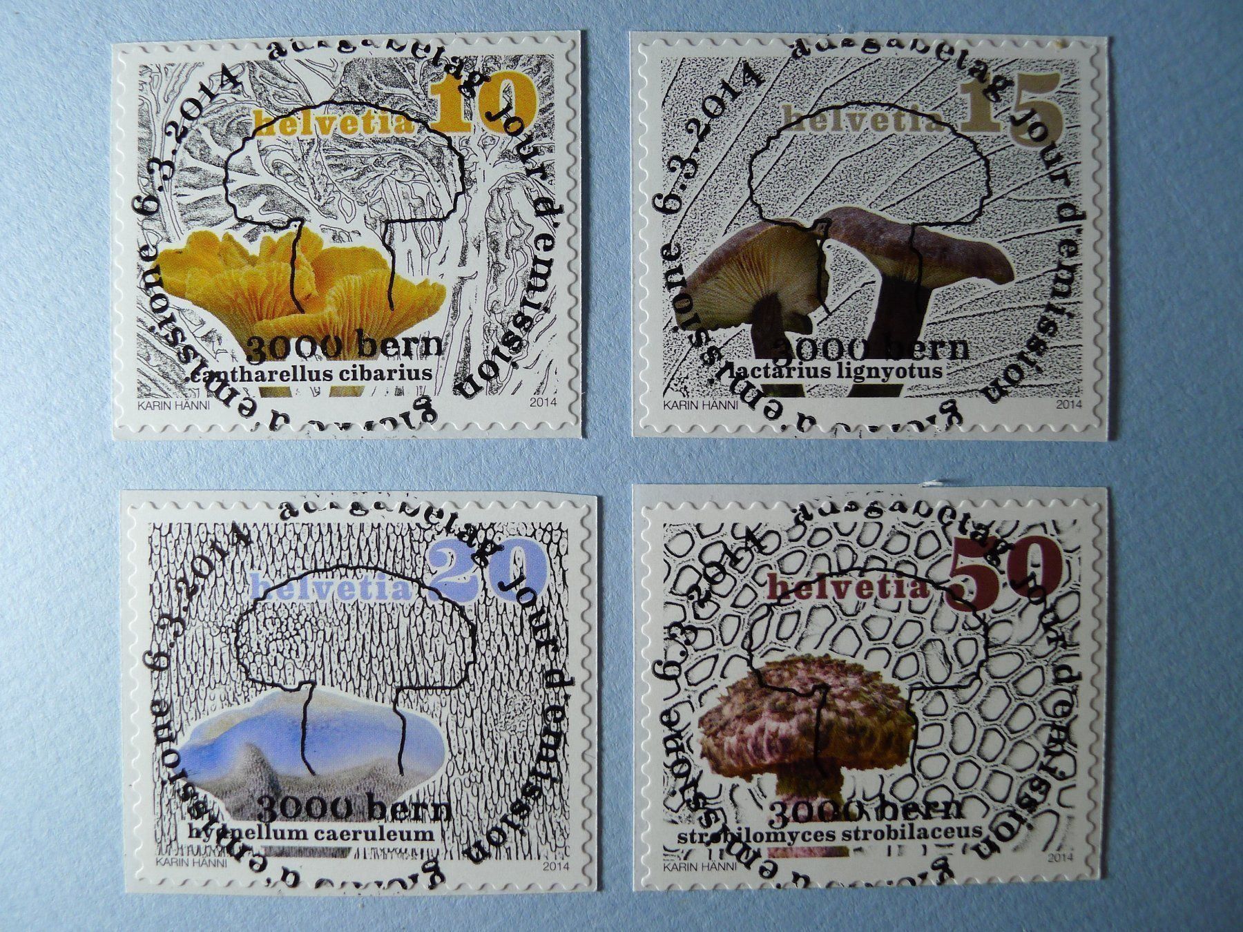 Tutti i francobolli: 2014 Dauermarken Pilze ET Vollstempel – Usato da Dagmersellen venduto da sli72