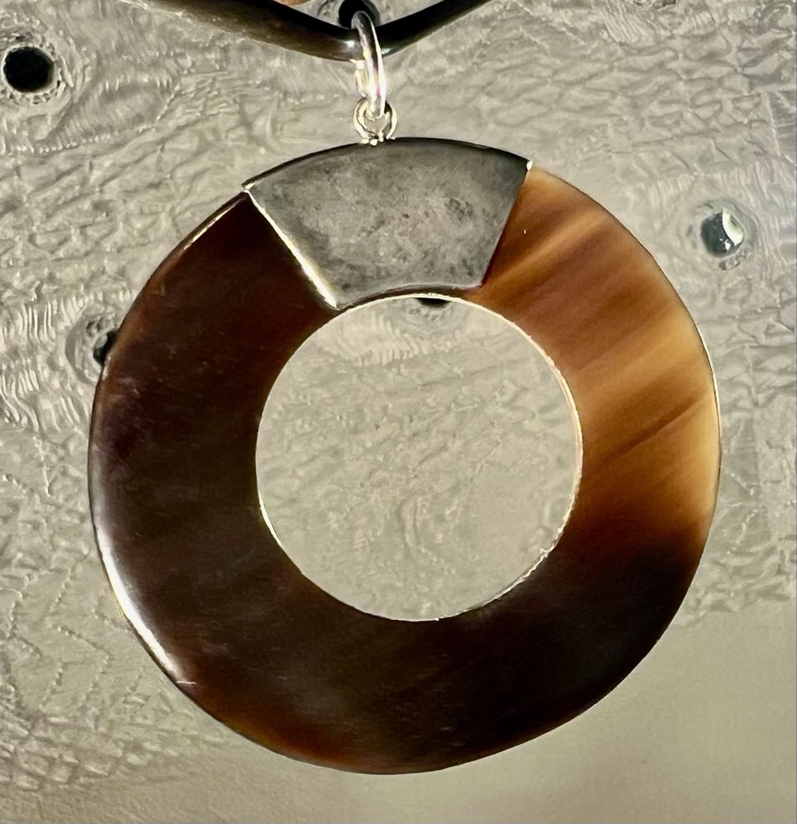 Anhänger: Pendentif vintage corne et argent 925 – Gebraucht aus Genève von DELIRBEADS
