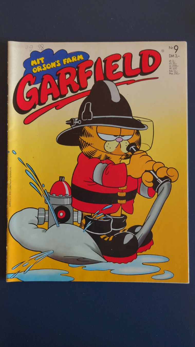 Fumetti: Garfield Comic-Heft Nr. 9, 1978 mit Poster, Topzustand – Usato da Niederscherli venduto da Mon_Art