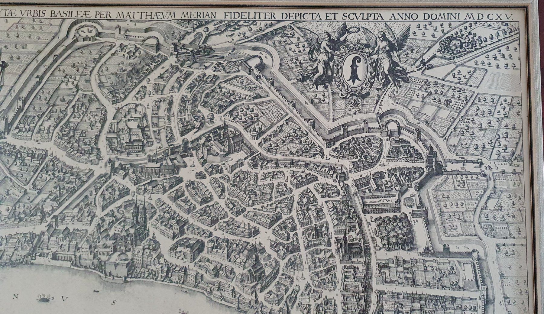Foto & Immagini: Grosses Bild - Stadtplan Basel nach Merian – Usato da Kreuzlingen venduto da Rschweiz1 4
