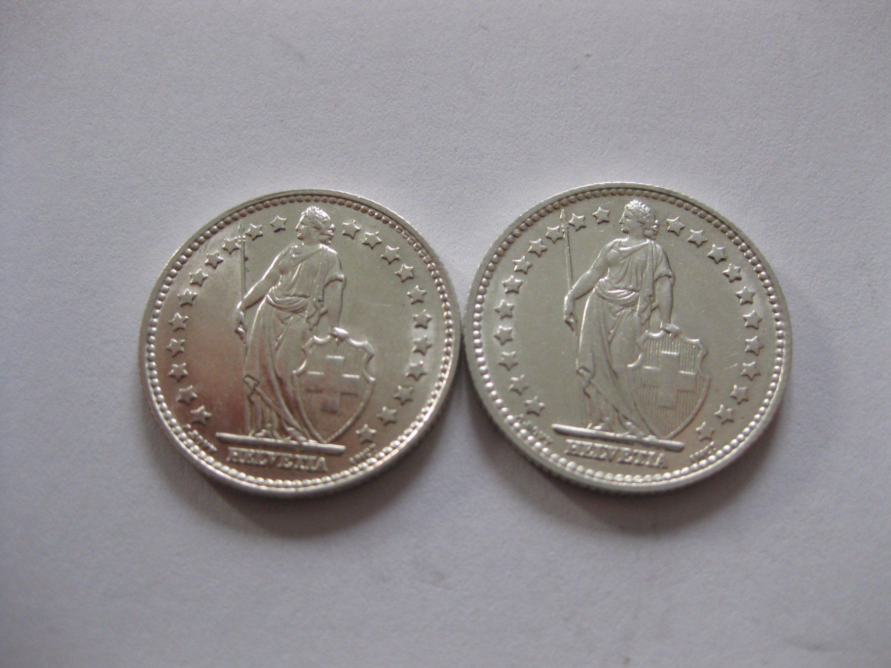 2 x 1 Fr 1955 RARE à Voir (Gebraucht) in MERVELIER für CHF 40 mit