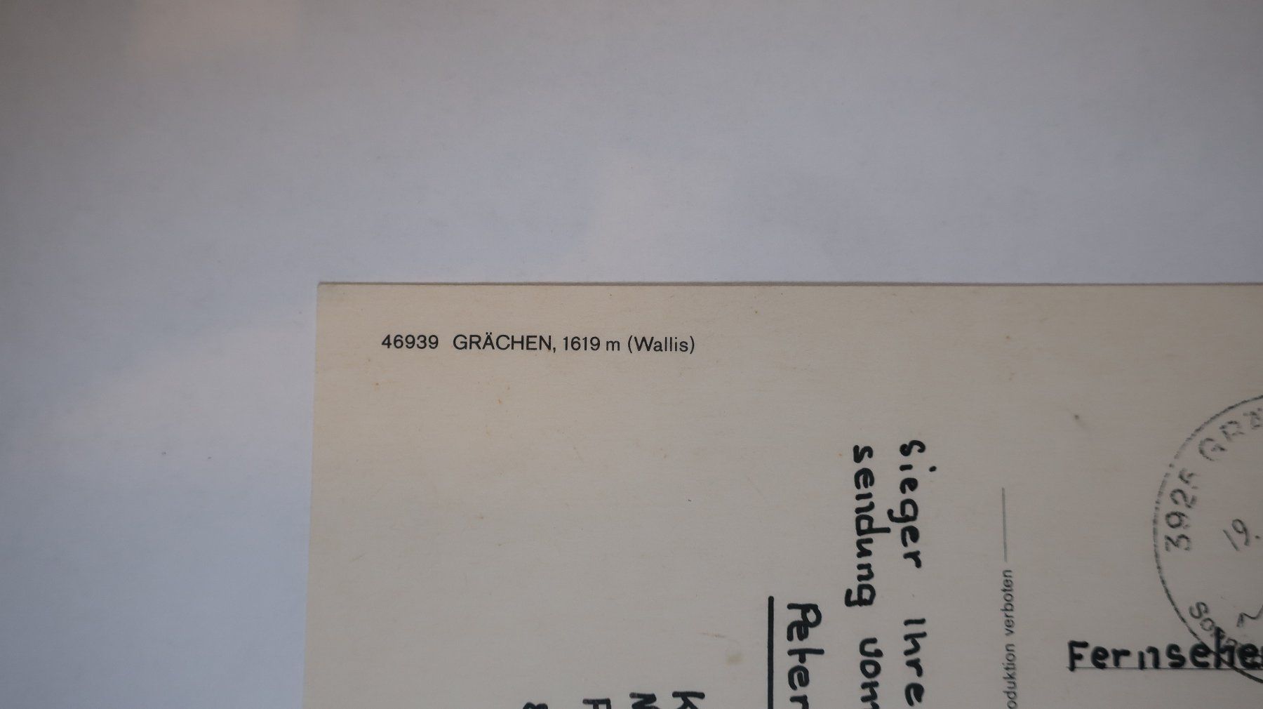 Ansichtskarten: Grächen Multivues 1984 – Gebraucht aus Cormoret von Pascalll2001 5