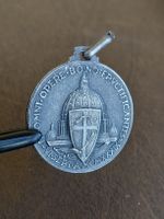 Antike versilberte Medaille mit religiösen Motiven 1939