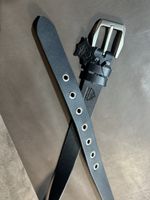 Handgefertigter Ledergürtel mit Metallösen