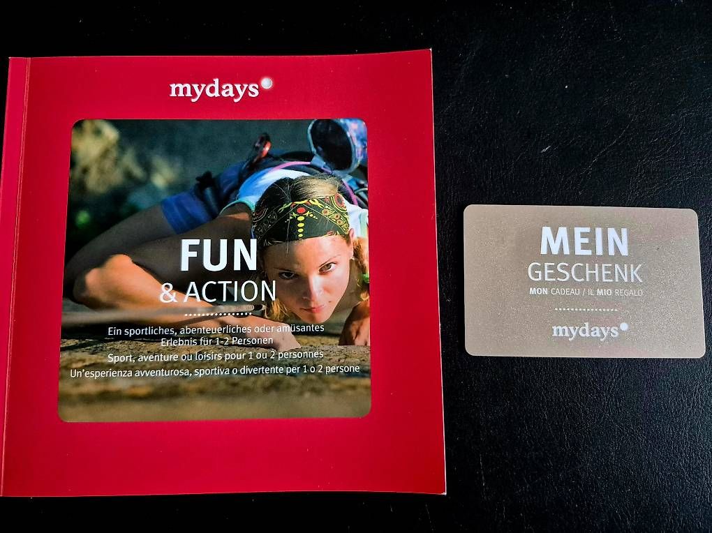 Buoni: mydays Gutschein: Fun & Action Wert CHF 99.00 – Usato da Altstätten SG venduto da happymuus