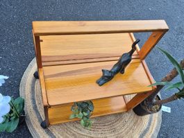 Desserte en bois de pin, style scandinave des années 1970