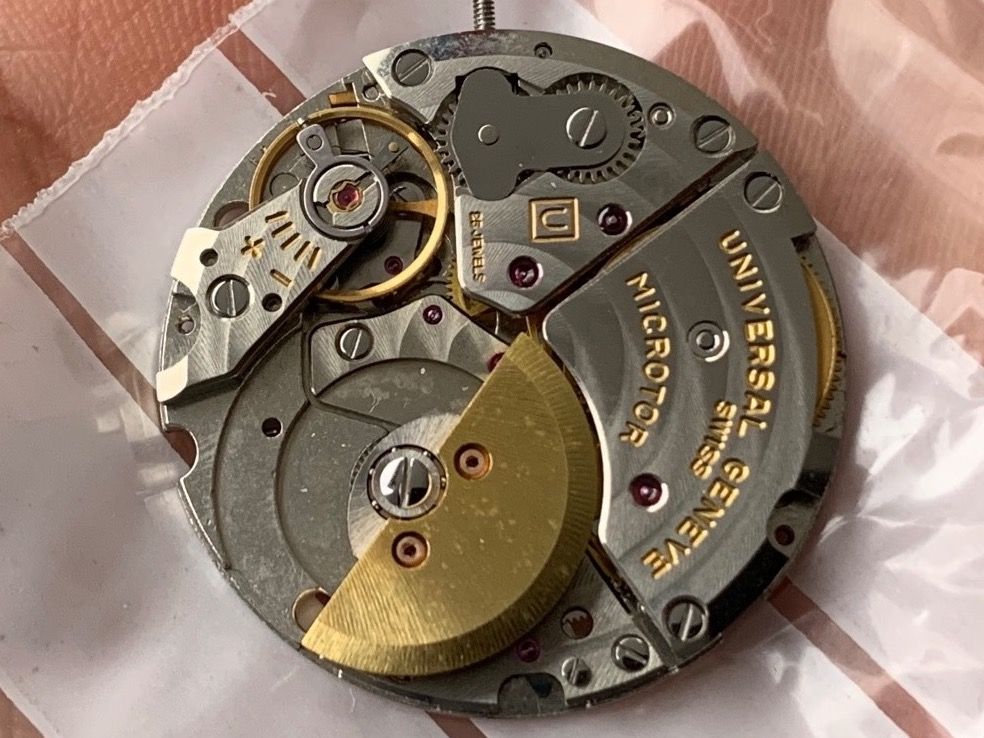 Pièce De Mouvement Chronographe Universal Genève Calibre 296, D'occasion Fonctionnelle