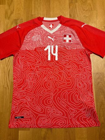 ORIGINAL SCHWEIZ NATI # 14 ZUBER TRIKOT 2018/20 FCZ XL