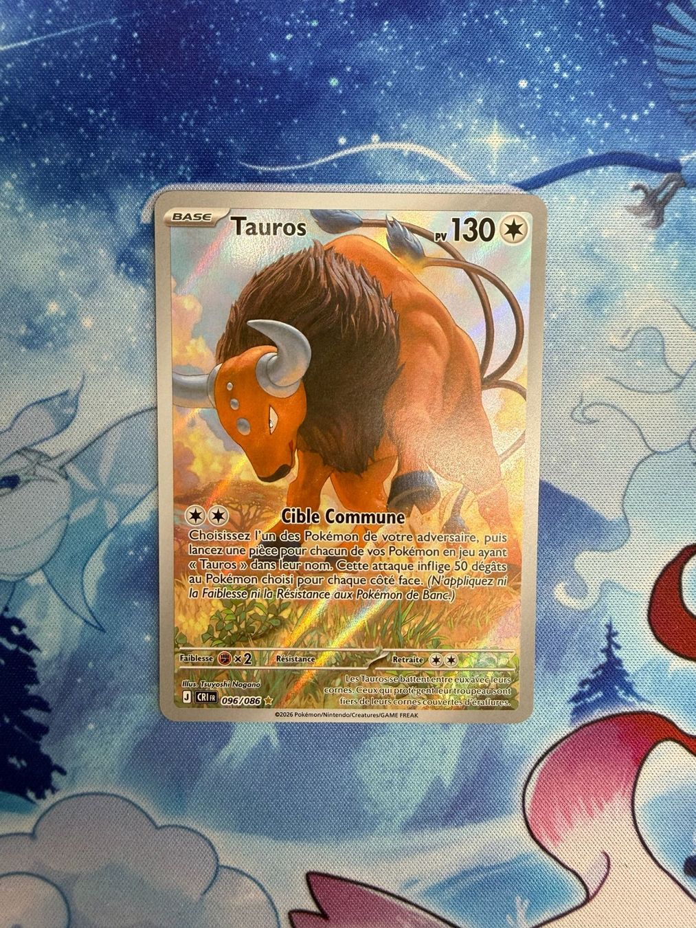 Pokémon Carte collezionabili: Tauros AR - CRI 096 FR – Nuovo (secondo la descrizione) da Courgenay venduto da ScamBoxOff