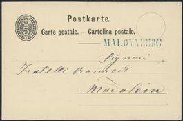 GR Malojaberg - Stabstempel - Karte - Maloja
