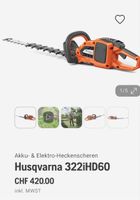 Husqvarna Akkuheckenschere 322iHD 60 mit Doppelmesser