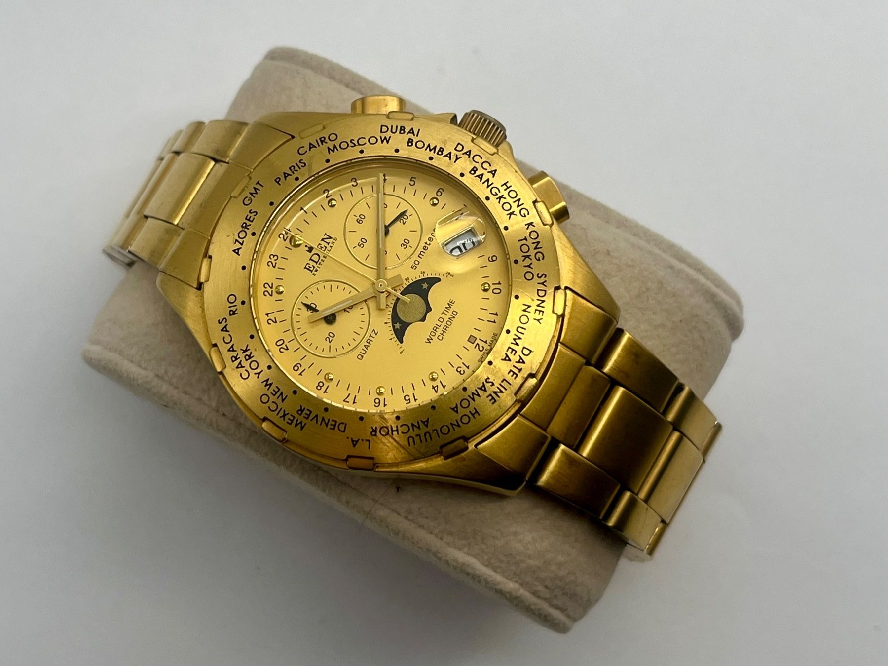 Uhren: Eden Switzerland 110012H World Time Chrono – Gebraucht aus Aarau von VelEis_Watches 1