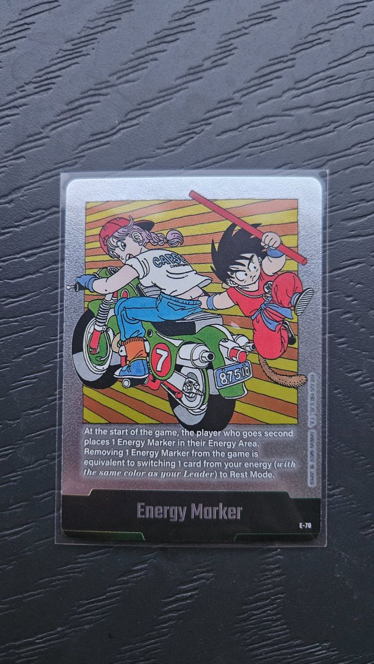 Bandai Carte collezionabili: DB Fusion World Energy Marker E-70 Silver EN – Usato da Stetten AG venduto da Kiosk56 1