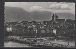 Genève Pont du Mont-Blanc et Tours St.P.