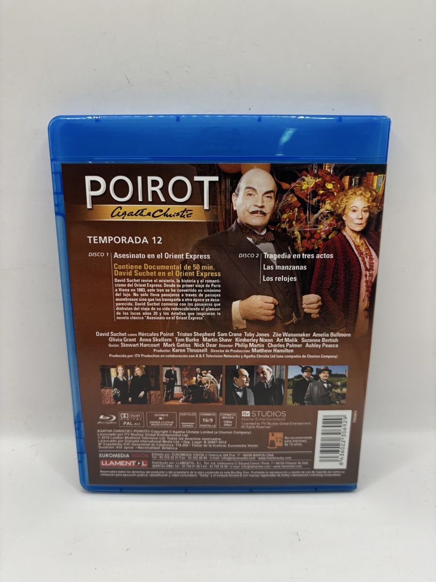 Tous les DVDs: Blu-ray Poirot Saison 12 Espagnol – D'occasion à Genève par sho_67qj 1