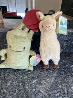Plüschtiere Lama Baum Figuren 2 Stück neu