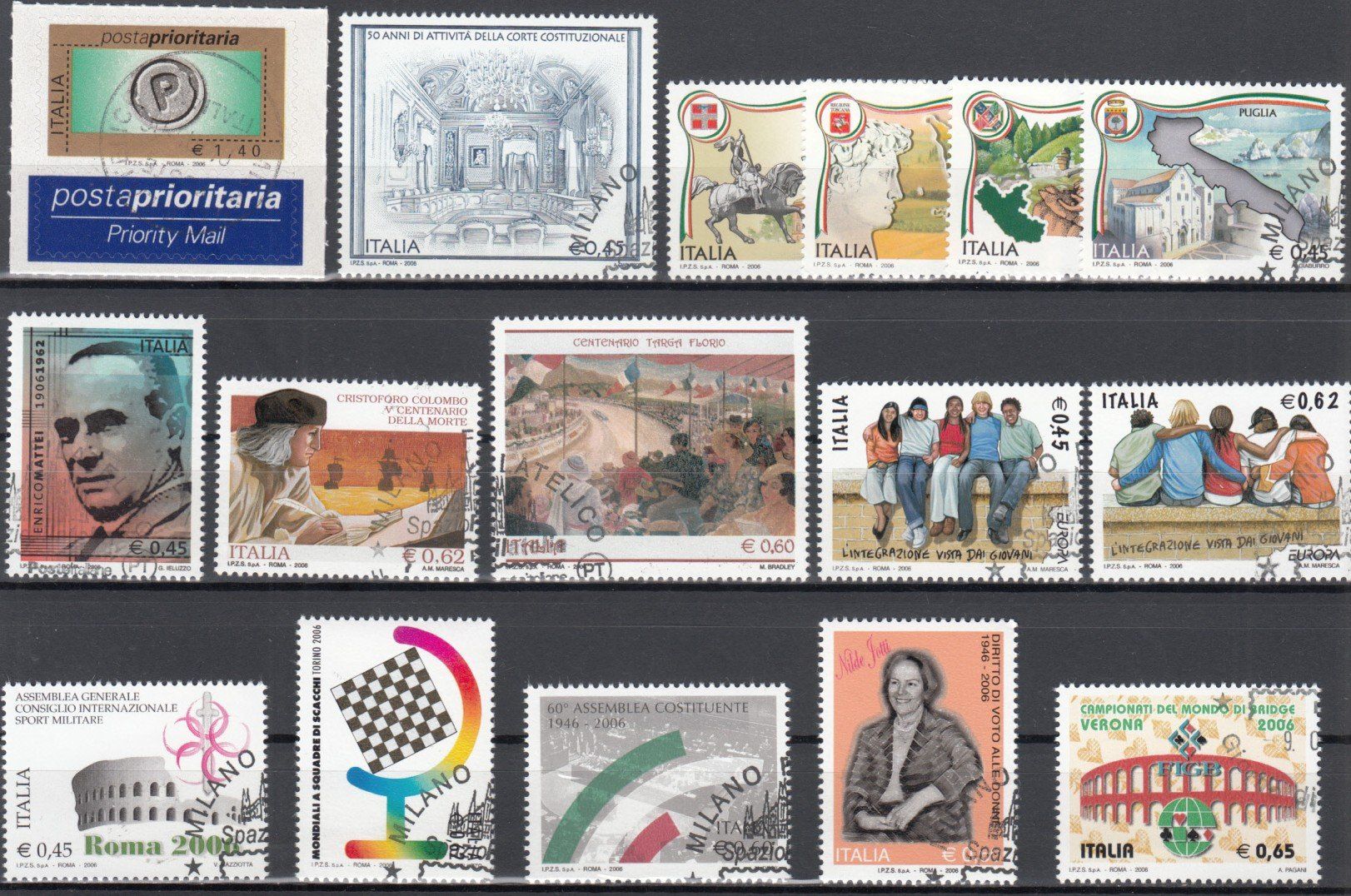 Tutti i francobolli: Italien 2006 mit ET – Usato da Bürglen TG venduto da StampGraf 5