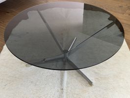 Coffee table glass & steel