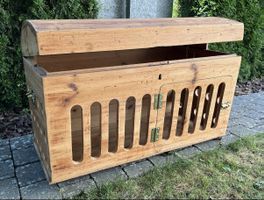 Hundebox aus alter Hoztruhe