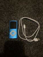 MP3 Player blau mit Ladekabel