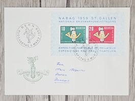 CL07 Enveloppe + Timbre Suisse 1959