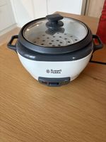 Rice Cooker Russell Hobbs White Grey Glass Lid Used