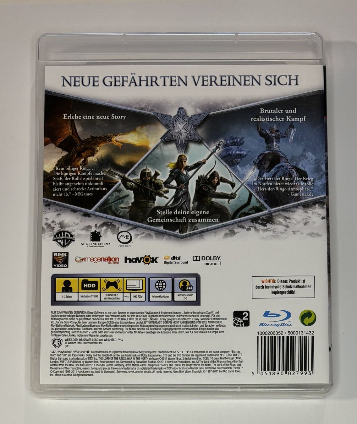Giochi: PS3 - Der Herr der Ringe - Der Krieg im Norden – Usato da Allschwil venduto da Bullach 2