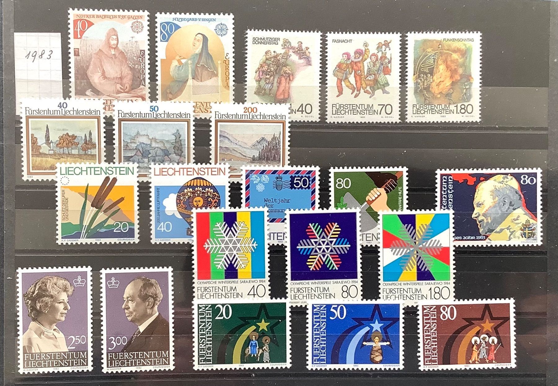 Alle Briefmarken: 1983 Liechtenstein Jahresausgabe Postfrisch ** – Neu (gemäss Beschreibung) aus Liestal von Pep3