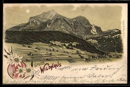 Litho Wildhaus /Toggenburg, Ortsansicht 