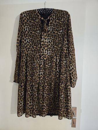 Hallhuber Kleid, Leo Print, Gr. 42, Herbst Chic!