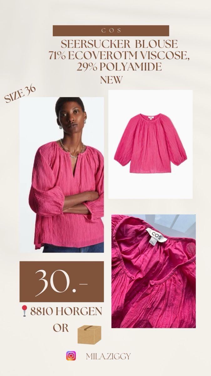Cos Blusen: COS Seersucker Blouse, Size 36, - New! – Neu (gemäss Beschreibung) aus Horgen von RenRio